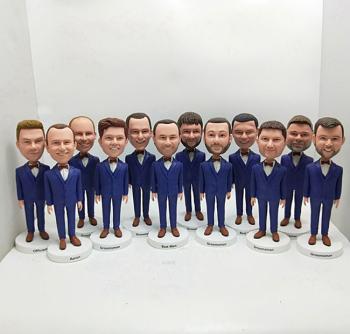 Custom bobbleheads-groomsmen dolls