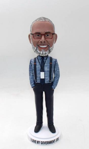 Custom Business Bobbleheads I Love My Job Office Desk Gifts