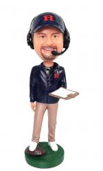 Football Coach Bobblehead made to from pictures [B10612]