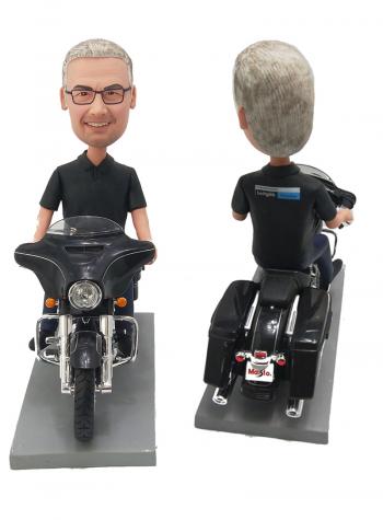 Custom motorcycle bobblehead doll gifts for dad for boss