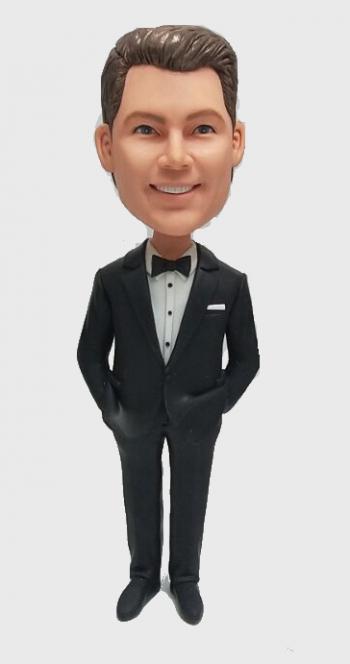 Custom Bobbleheads in suit
