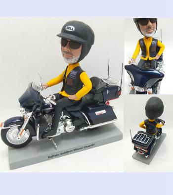 Custom motorcycle bobblehead gifts for dad for boss