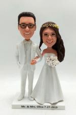 Custom bobbleheads wedding cake topper [AM2155]